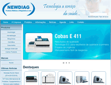 Tablet Screenshot of newdiag.com.br